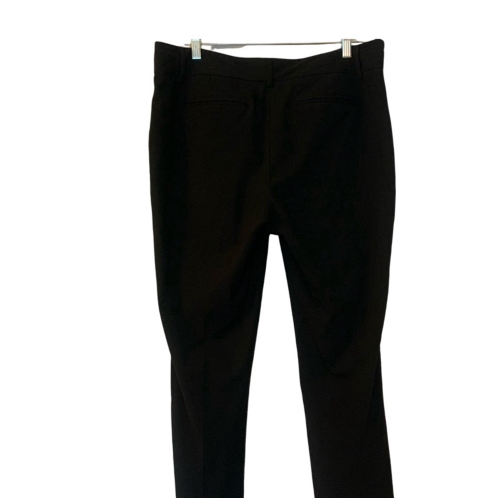 Banana Republic Ryan Fit Mid Rise Knit Straight Leg Black Slacks Pants Sz 12